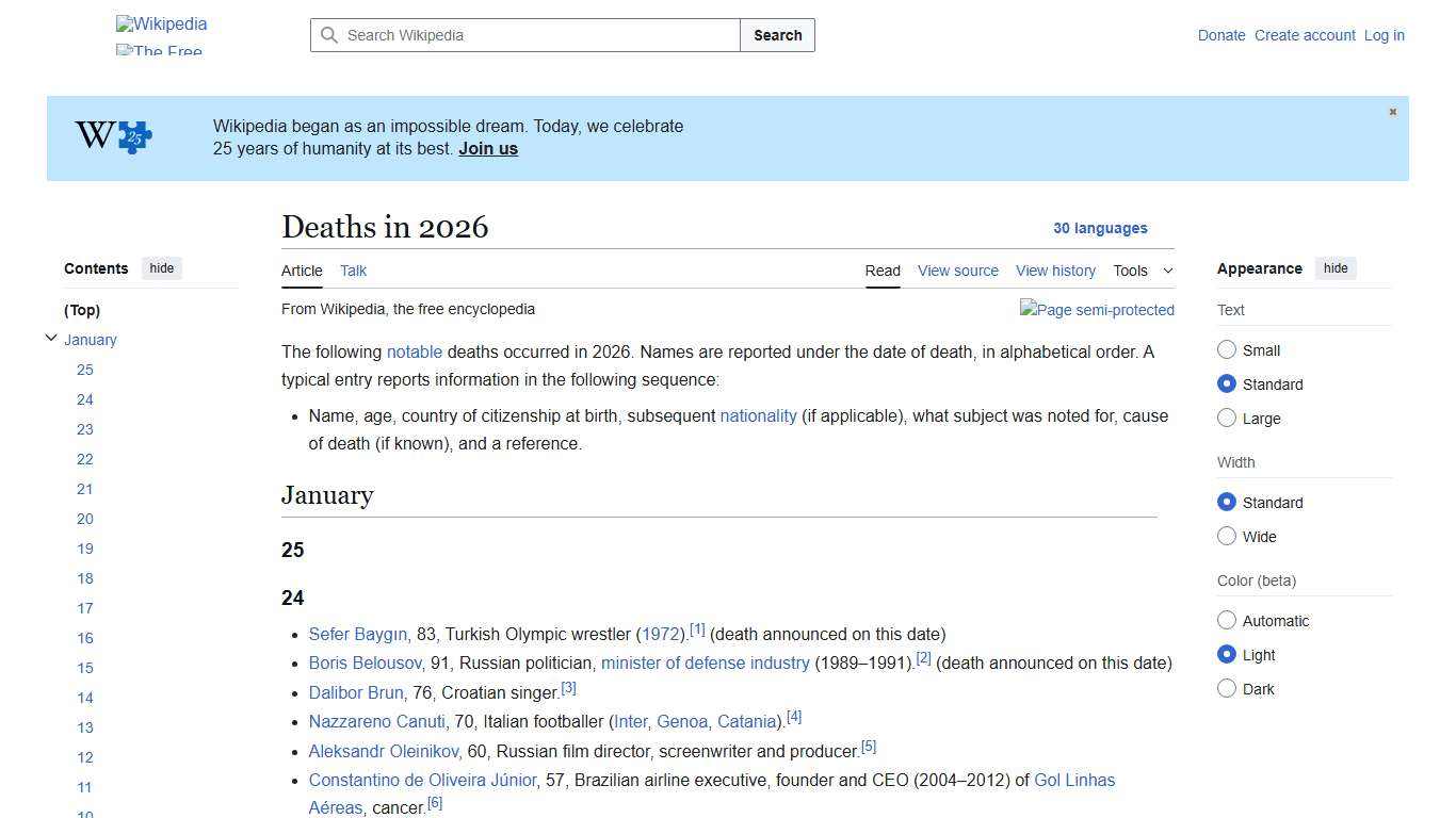 Deaths in 2026 - Wikipedia